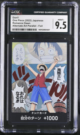 CGC 9.5 MINT+ JAPANESE ONE PIECE 2022 DON!! CARD Alternate Art Parallel