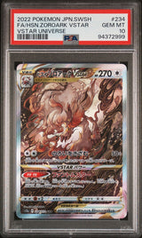 PSA 10 GEM MINT JAPANESE POKEMON 2022 HISUIAN ZOROARK 234/172 VSTAR UNIVERS S12a