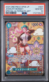 PSA 10 GEM MINT JAPANESE ONE PIECE 2024 Jewelry Bonney ST02-007 Special Alt. Art