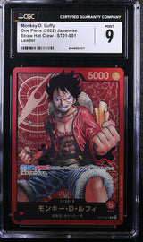 CGC 9 MINT Japanese One Piece 2022 Monkey D. Luffy ST01-001 Straw Hat Crew