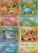 THAI Pokemon SET 4 Charizard Venusaur Blastoise Pikachu 001/025 002 003 007/025