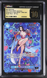 CGC 10 PRISTINE Japanese ONE PIECE 2024 BOA HANCOCK OP07-051 Emperors New World