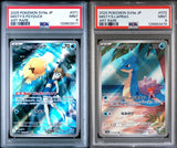 SET 2 PSA 9 MINT JAPANESE Pokemon Misty's Psyduck & Lapras 071/063 072/063 SV9a