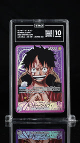 TAG 10 GEM MINT Japanese One Piece 2023 Monkey D. Luffy OP05-060 ALT. ART