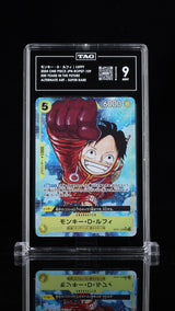 TAG 9 MINT Japanese Pokemon 2024 Monkey D. Luffy OP07-109 ALTERNATE ART