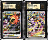 SET 2 CGC 10 PRISTINE Japanese Pokemon CHARIZARD MEWTWO VST 212/172 221/172 S12a