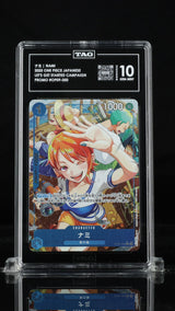 TAG 10 GEM MINT Japanese One Piece 2025 NAMI OP09-050 LET'S GET STARTED CAMPAIGN