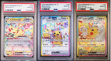 SET 3 PSA 10 GEM MINT Japanese Pokemon PIKACHU EX 033 122 132/106 SV8 ELECTRIC