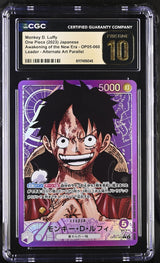 CGC 10 PRISTINE Japanese One Piece 2023 Monkey D. Luffy OP05-060 ALT. ART