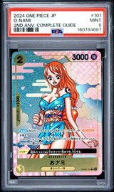 PSA 9 MINT JAPANESE ONE PIECE 2024 O-NAMI OP06-101 2ND ANV. COMPLETE GUIDE