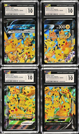 SET 4 CGC 10 GEM MINT JAPANESE POKEMON 2021 Pikachu V-UNION 025-028/028 S8a