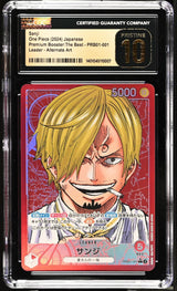 CGC 10 PRISTINE Japanese One Piece 2024 SANJI PRB01-001 ALT ART