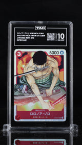 TAG 10 GEM MINT JAPANESE ONE PIECE 2022 Roronoa Zoro ST01-013