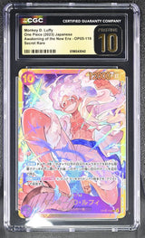CGC 10 PRISTINE Japanese One Piece 2023 Monkey D. Luffy Awaken ERA OP05-119 SEC