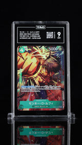 TAG 9 MINT JAPANESE ONE PIECE 2025 Monkey D. Luffy PRB02-005 PRB VOL.2