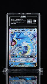 TAG 10 GEM MINT JAPANESE POKEMON 2019 Gyarados GX 015/051 Family Card Game SML