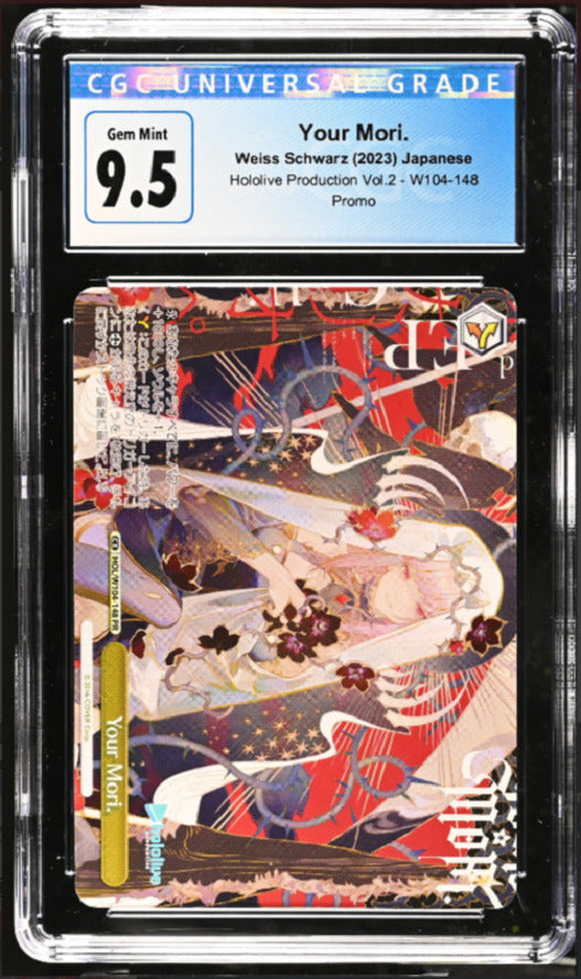 CGC 9.5 GEM MINT Japanese Weiss Schwarz 2023 Your Mori. W104-148 Hololive Vol. 2