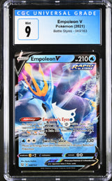 English Pokemon 2021 CGC 9 Mint Empoleon V 040/163 Battle Styles