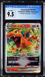 Japanese Pokemon 2022 CGC 9.5 Gem Mint Charizard 014/172 VSTAR Universe S12a