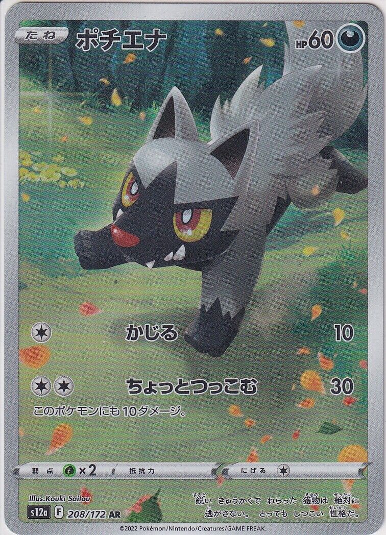 Japanese Pokemon Card Poochyena AR 208/172 VSTAR Universe s12a