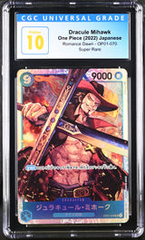 CGC 10 PRISTINE Japanese One Piece 2022 Dracule Mihawk OP01-070 Romance Dawn SR