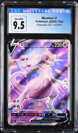 THAI Language Pokemon GO 2022 CGC 9.5 Gem Mint Mewtwo V 073/071 S10b