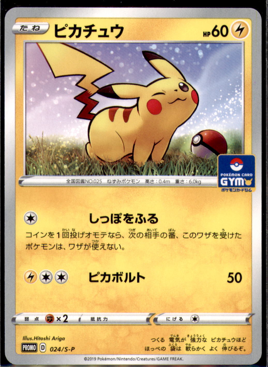 Japanese Pokemon Go Pikachu 024/S-P PROMO NM/M