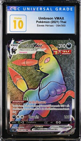 CGC 10 PRISTINE THAI Language Pokemon 2022 Umbreon VMAX 094/069 Eevee Hero S6aT